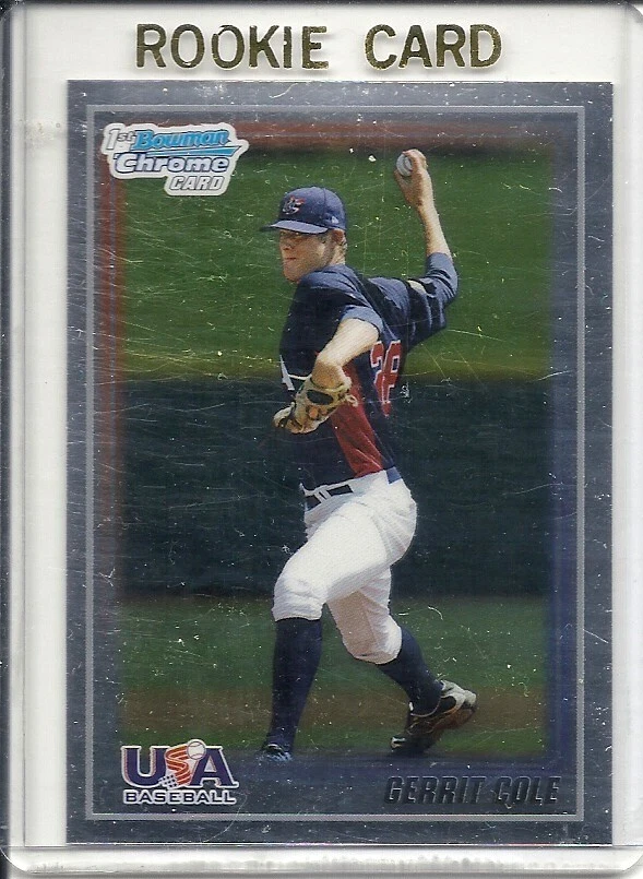 2010 1ST  BOWMAN CHROME GERRIT COLE  BASEBALL CARD - Image 1 of 1