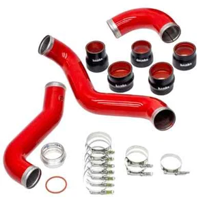 Banks Power Red Powder Coated Boost Tube Upgrade Kit (Set) For 2017-19 Chevy GMC - Picture 1 of 11