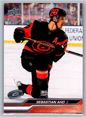 2023-24 Upper Deck #30 Sebastian Aho Carolina Hurricanes - Image 1 of 2