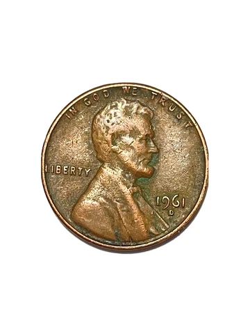 1961-D LINCOLN US ONE CENT COIN Cover