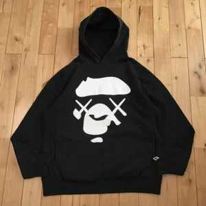 BAPE × KAWS Pullover Hoodie A Bath Ape NIGO Schwarz Gr. L - Bild 1 von 10