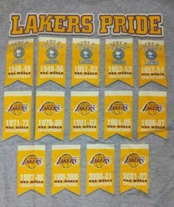 Vintage 2002 NBA L.A Lakers Majestic Champions Banner T-Shirt Größe L EUC Kobe! - Bild 1 von 11