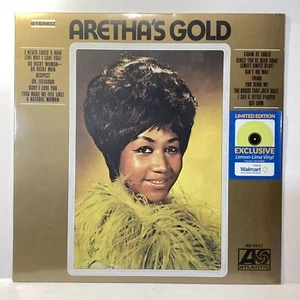 Aretha Franklin Exclusive Lemon-Lime Vinyl LP Aretha's Gold Atlantic NEW SEALED - Picture 1 of 2