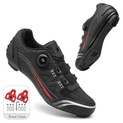 Zapatos de ciclismo antideslizantes para hombre Bicicleta de montaña Carretera Velocidad Zapatos planos SPD-SL Pedal Foto 1 de 4