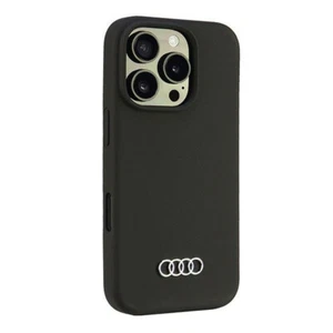 Custodia cover Audi iPhone 16 Pro serie Q3 silicone microfibra black - Foto 1 di 7
