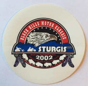 STURGIS 2002 DECAL   Black Hills Motor Classic 62nd Annual  4” - Picture 1 of 2