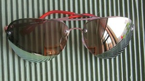 MASSINI Pink Frame With Mirror Lens Sunglasses 100% UV Protection 20027LKS681 MASSINI Pink Frame With Mirror Lens Sunglasses 100% UV Protection 20027LKS681