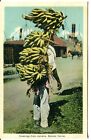 Jamaica Plátano Portador Viejo Lino Tarjeta Postal