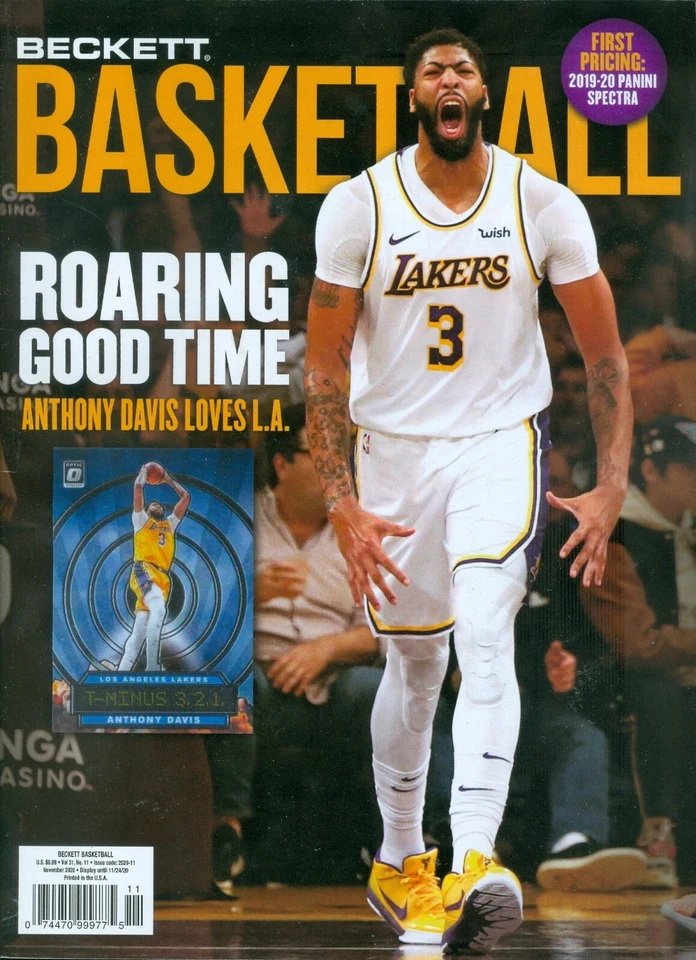 2020 Beckett Basketball Magazine #338: Anthony Davis - Los Angeles Lakers Foto 1 de 1