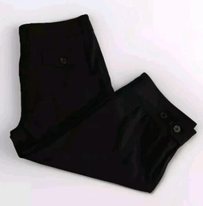 Pantalones cortos MOSCHINO baratos y elegantes capris negros con elástico talla 8 para mujer - Imagen 1 de 7
