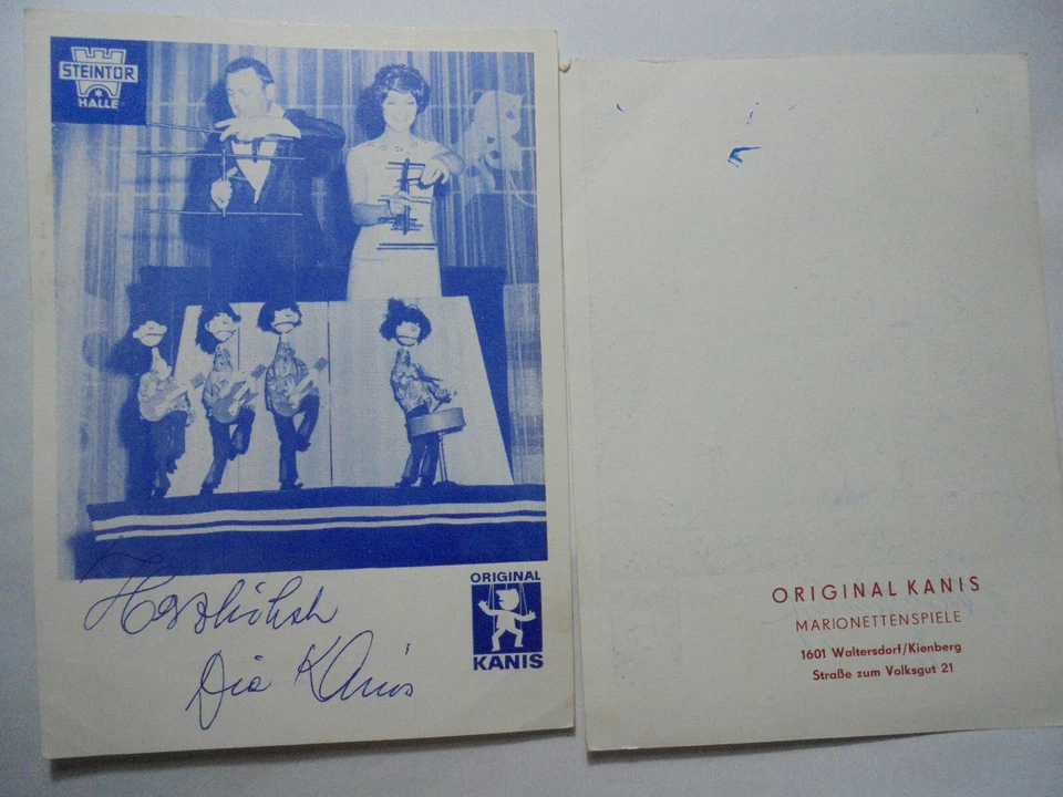 31473 Original Kanis Marionettenspiele Waltersdorf Autogrammkarte - Bild 1 von 1