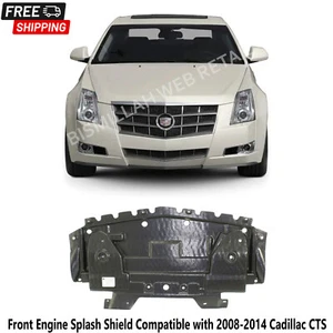 Front Engine Splash Shield Compatible with 2008-2014 Cadillac CTS - Picture 1 of 4