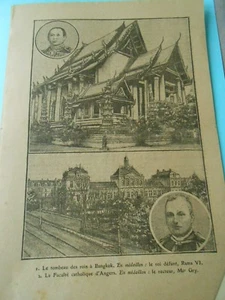 Le Tombeau des Rois à Bangkok le roi défunt Rama VI Print 1934 - Picture 1 of 1