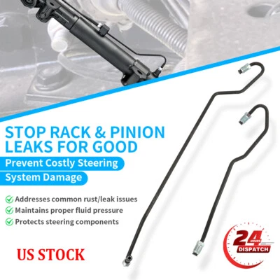 Rack and Pinion Transfer Hard Hydraulic Lines For 2008-2010 Dodge Caravan /T & C Foto 1 de 4