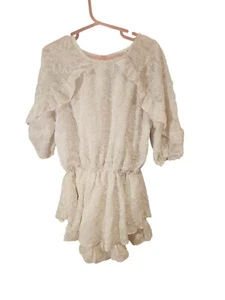 DECJUBA KIDS Ivory Playsuit Sz 6 BNWT Formal Party  - Picture 1 of 7