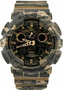 Casio G-Shock GA-100 Men's Analog-Digital Watch Camouflage Green - Picture 1 of 3