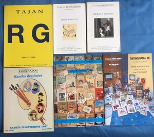HERGÉ Konvolut 6 Auktionskataloge - Bild 1 von 7