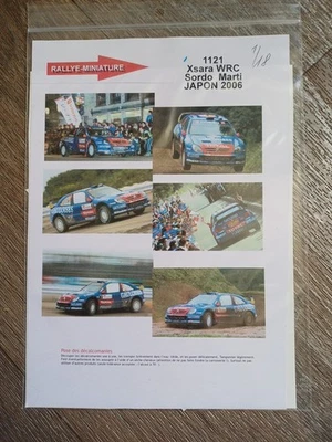 DECALS 1/18 REF 1121 XSARA WRC SORDO MARTI RALLYE JAPON 2006 - Photo 1/2