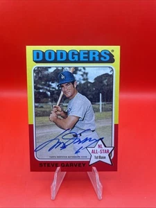 2024 Topps Heritage High No. STEVE GARVEY  On Card Auto.. NL All Star 1st Base - Picture 1 of 2