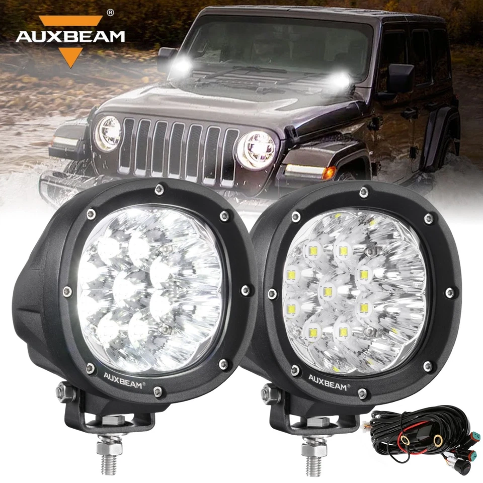 2x 4" inch LED Work Light Bar Flood Spot Combo Fog Lamp Offroad Driving Lights Foto 1 de 4