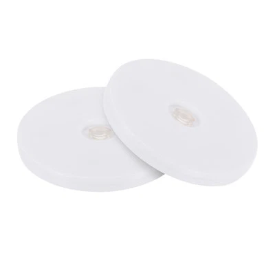 4 Pollici Lazy Susan Giradischi Cuscinetto a Sfera Acrilico Vassoio Rotante Confezione da 2 (Bianco) - Immagine 1 di 4