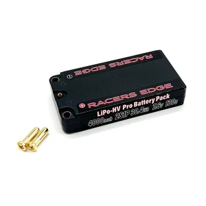 RACER EDGE RCEPROLP40002S130 4000mAh 2S 7.6V 130C LCG Shorty Hard Case Lipo - Picture 1 of 1
