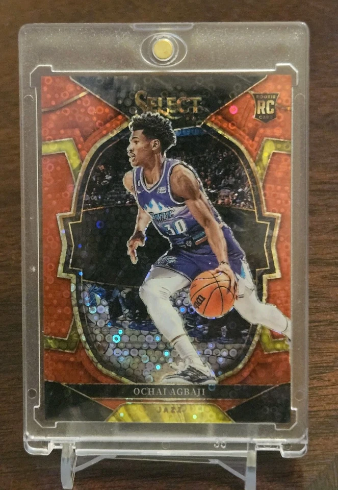 2022-23 Select Concourse OCHAI AGBAJI /49 RC Rookie Red Disco #96 Jazz Raptors - Image 1 of 2
