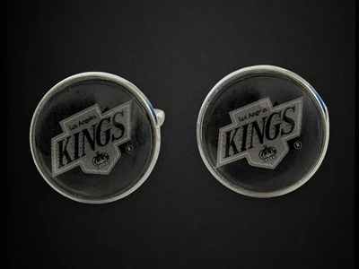 Gemelos para tarjetas de hockey, gemelos de joyería de boda de Los Angeles Kings Foto 1 de 4