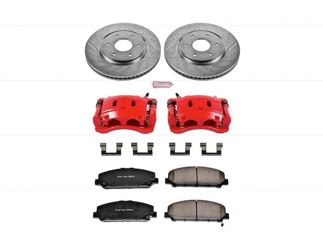 Kit de pastillas de freno delanteras y rotor Power Stop 52QKTD97 para Infiniti QX56 2006 2007 Foto 1 de 1