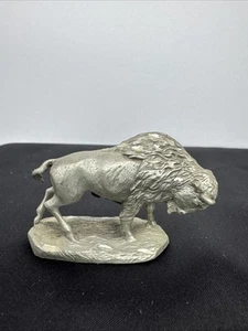 Rawcliffe 1986 Fine Pewter Buffalo / Bison, # 732, Made In USA - Picture 1 of 6