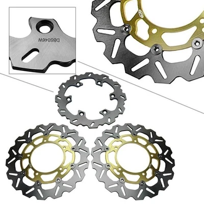 For SUZUKI B-KING 1300 2008 2009 2010 Gold Front+Rear Brake Disc Rotor - Image 1 of 4