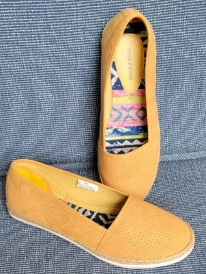 Maurices Espadrilles Shoes Womens 9 Yellow Slip On Autumn Fall London Flats NWOT - Image 1 of 4
