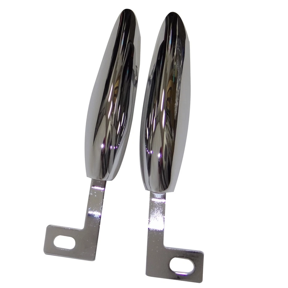 1967-68 Mustang; Front Bumper Guard Set; Chrome; Pair - Image 1 of 1