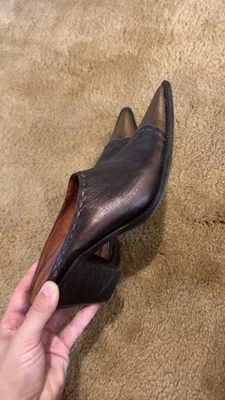 Botines sin cordones Donald J Pliner Western Couture Collection dedos dorados para mujer 7,5 Foto 1 de 4