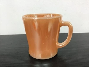 VINTAGE Fire King Peach Lustre Coffee Mug - Picture 1 of 6