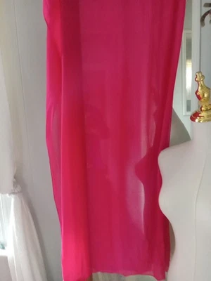 2 Pieces Sheer Pink Fabric, 5.5 Yards Each - Image 1 of 4