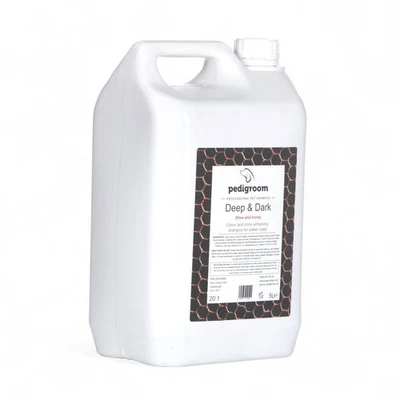 Pedigroom Perro Champú Oscuro Abrigo Profundo & 5 Litro Shea Y Miel Fragancia - Imagen 1 de 2