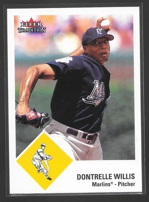 Dontrelle Willis Marlins 2003 Fleer Tradition Baseball Card #U142 Florida - Image 1 of 2
