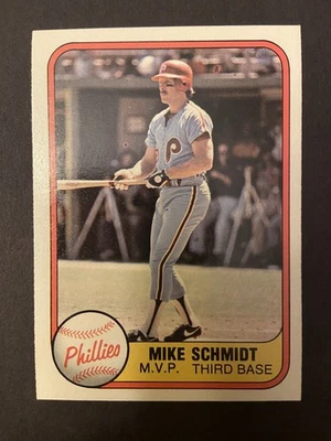 1981 Fleer-Mike Schmidt-MVP NO 5 — Philadelphia Phillies — почти как новая - Изображение 1 из 2