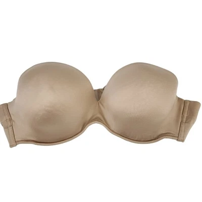 Cacique Strapless Bra 42B Beige Underwire Bra, Padding - Image 1 of 4