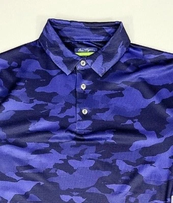 Polo de golf Ben Hogan Performance manga corta azul camuflaje varias tallas Foto 1 de 4
