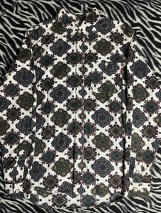 Supreme Button Up Shirt Mandela Pattern Long Sleeve M - Bild 1 von 3