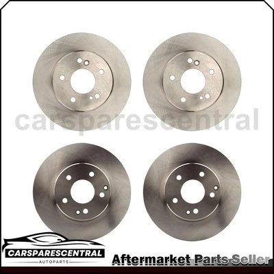 Front Rear Brake Rotors Fits 2000 2002 2003 2004 2005 1999 Mercedes-Benz C230 - Image 1 of 4