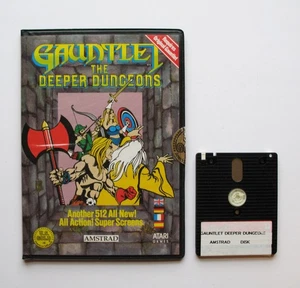 amstrad DISK Spiel Amstrad GAUNTLET THE DEEP DUNGEONS Spiel LARGE DISK WALLET - Bild 1 von 11