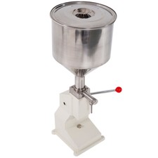 Fully Equipped Stainless Steel Manual Filling Machine A03 Silver & White