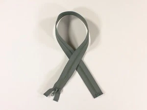 New 20pcs 24" Foliage Green/Gray Industrial Military Separating Jacket Zipper - Picture 1 of 8