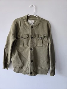 Zara Boys Green Cardigan Military Green 6 - Picture 1 of 1
