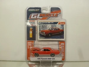 GREENLIGHT 13060 PLYMOUTH HEMI GTX 1968 - RED 1:64 - GOOD IN BLISTER - Imagen 1 de 5