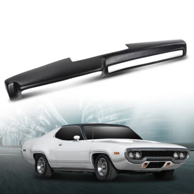 Dashboard Dash Cover Cap Overlay Fit For 1971-1974 Dodge Charger Plymouth Black - Изображение 1 из 4