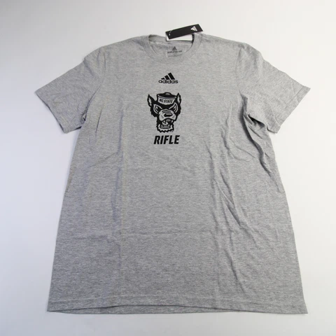 NC State Wolfpack adidas Amplifier Short Sleeve Shirt Men's Gray New Cover